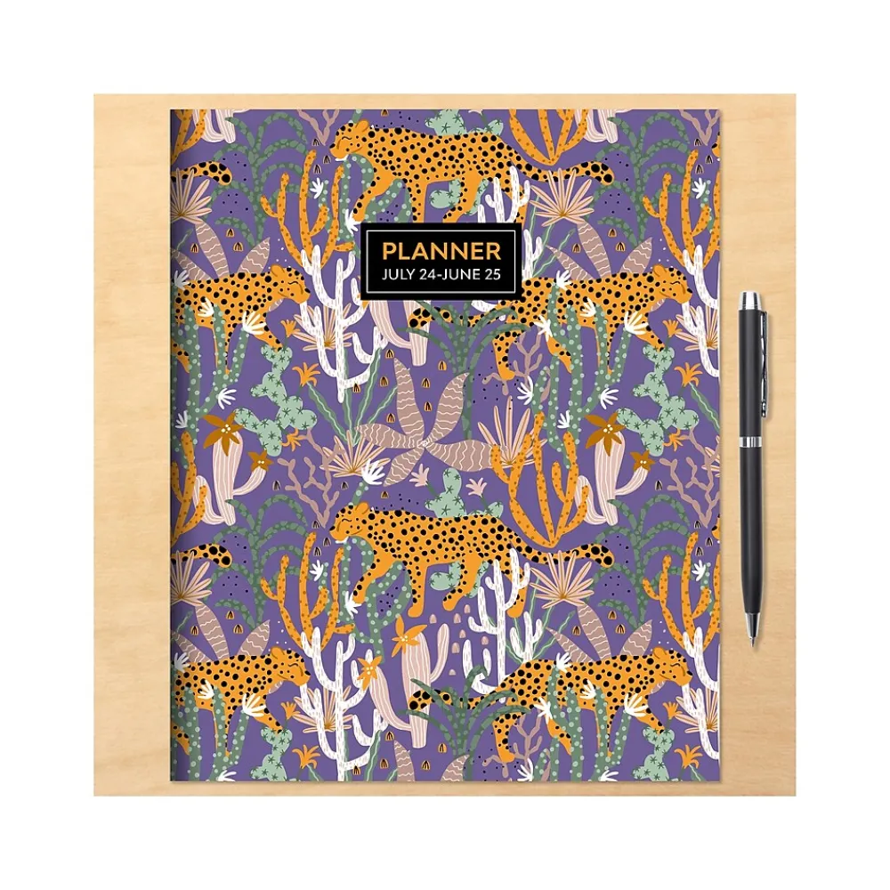 Academic Planners|TF Publishing 2024-2025 Jungle Cat 9" x 11" Academic Monthly Planner, Paperboard Cover, Multicolor (AY25-4506)