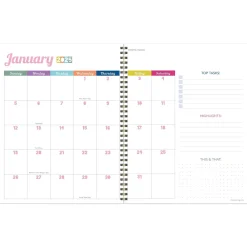 2025 Planners|TF Publishing 2025 Madras Plaid 9" x 11" Weekly & Monthly Planner, Paperboard Cover, Multicolored (25-9714)