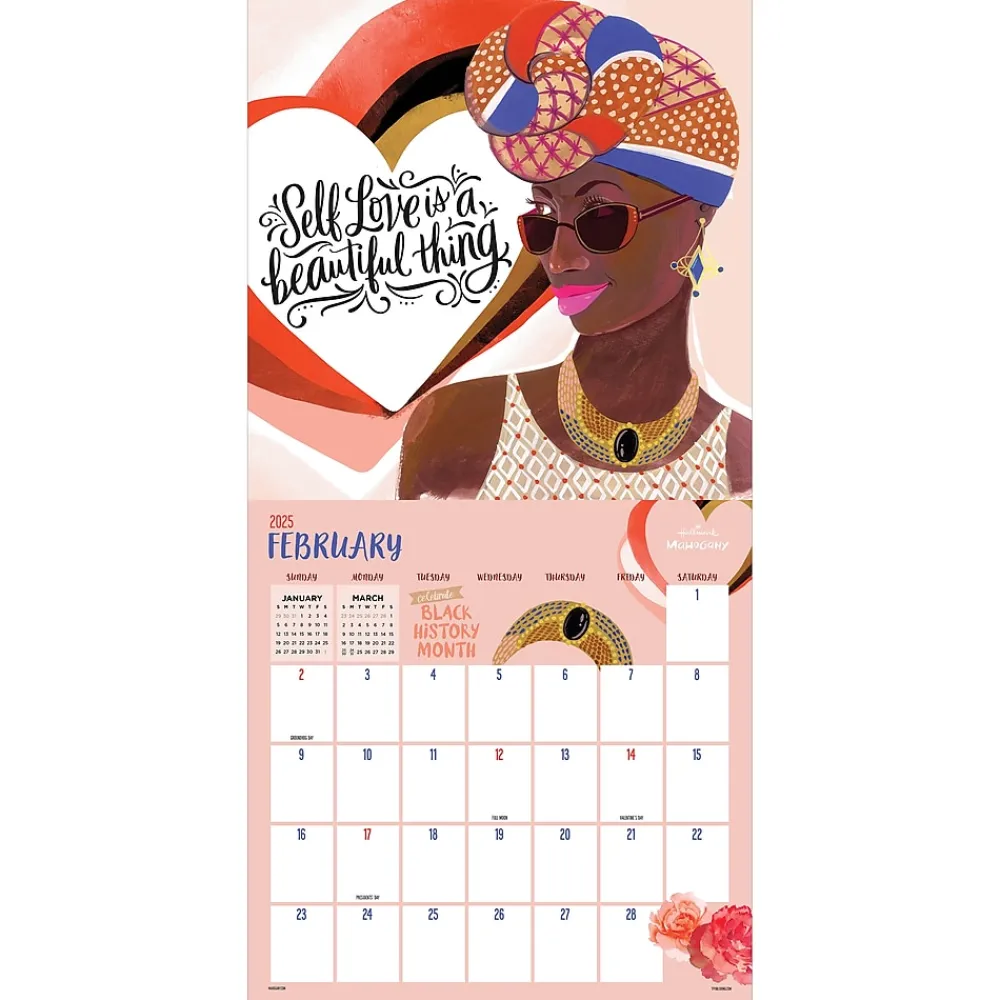 2025 Calendars|TF Publishing 2025 Mahogany 12" x 12" Monthly Wall Calendar (25-1128)