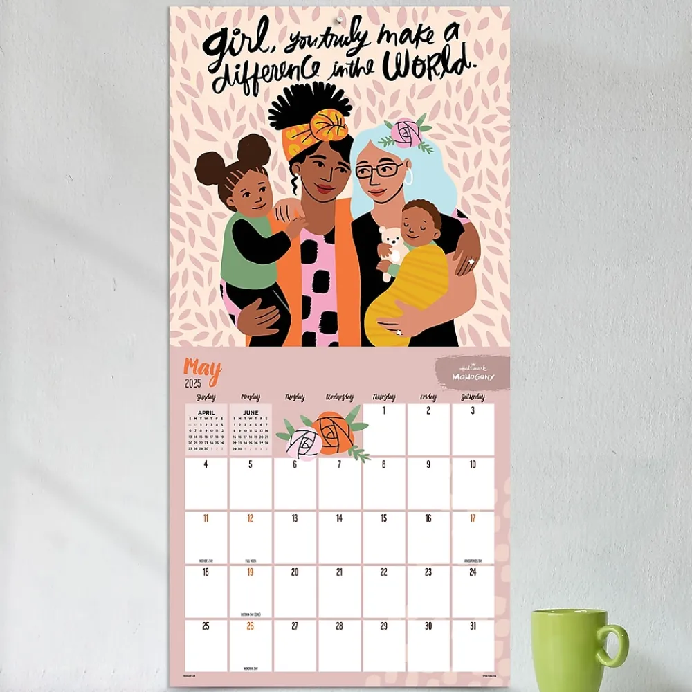 2025 Calendars|TF Publishing 2025 Mahogany 12" x 12" Monthly Wall Calendar (25-1128)