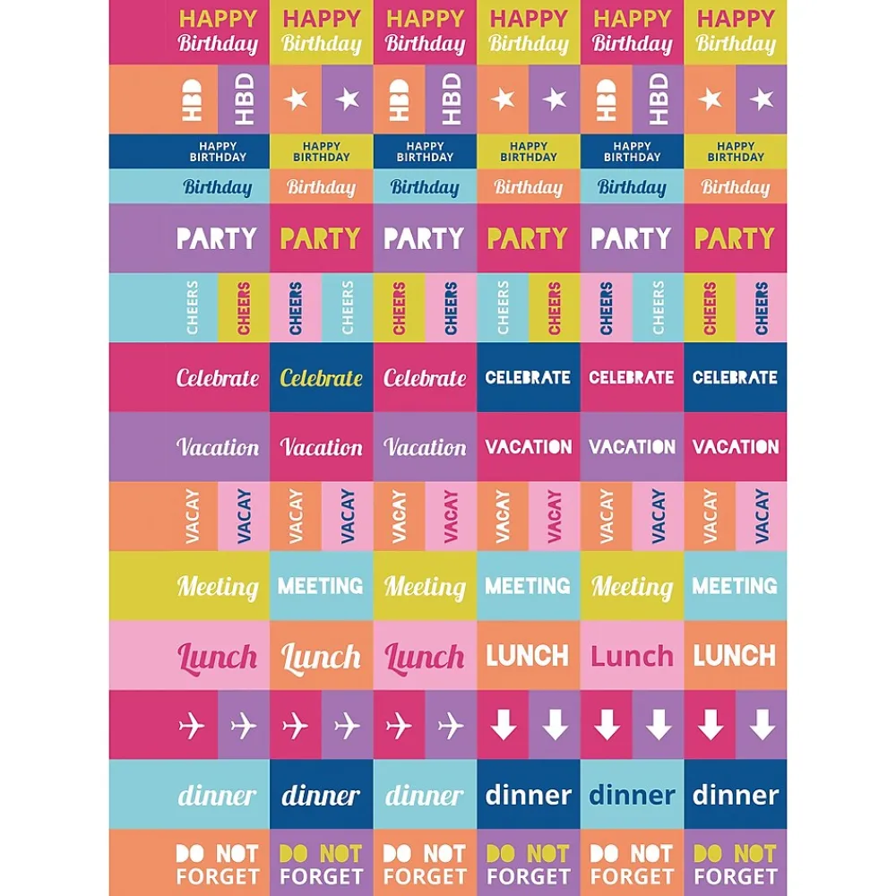2025 Planners|TF Publishing 2025 Malibu Stripes 6.5" x 8" Weekly & Monthly Planner, Paperboard Cover, Multicolor (25-9216)