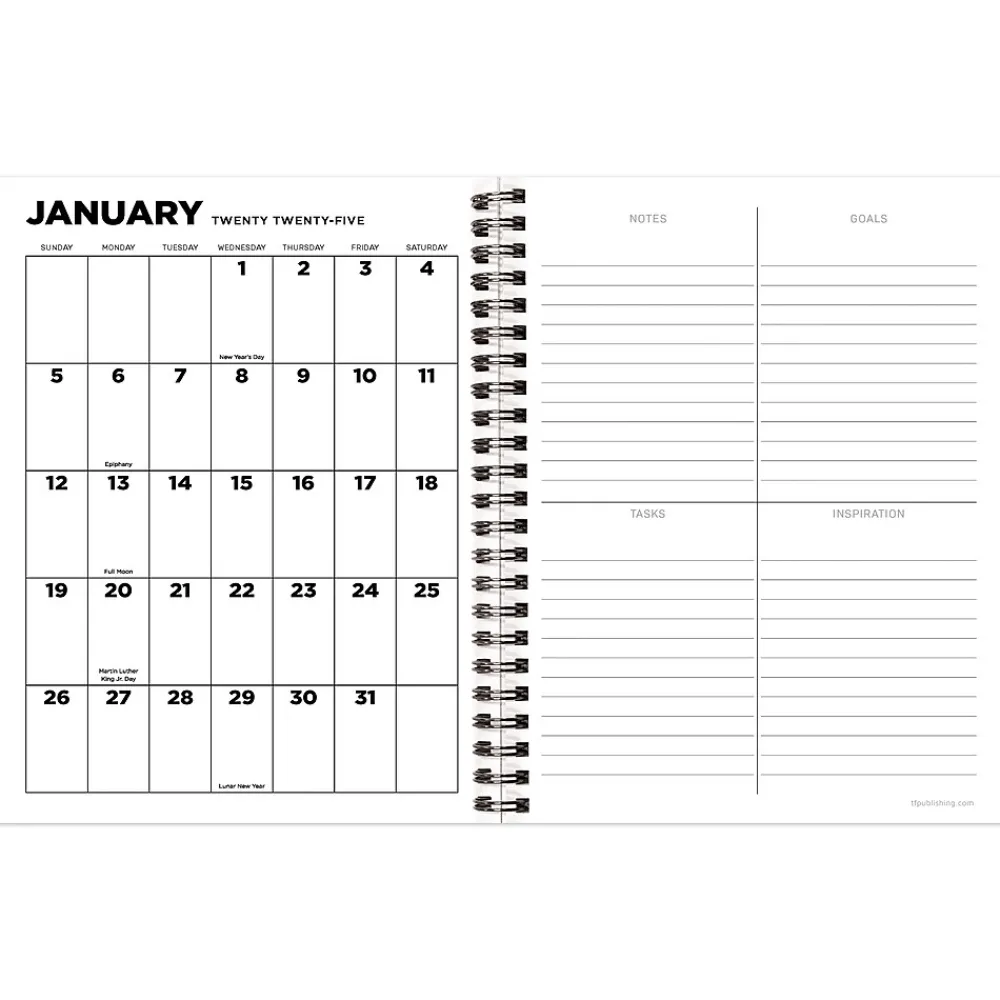 2025 Planners|TF Publishing 2025 Marilyn Monroe 6.5" x 8" Weekly & Monthly Planner, Paperboard Cover, Multicolor (25-9230)