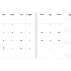 Academic Planners|TF Publishing 2024-2025 Navy Grid 9" x 11" Academic Monthly Planner, Paperboard Cover, Navy/White (AY25-4510)