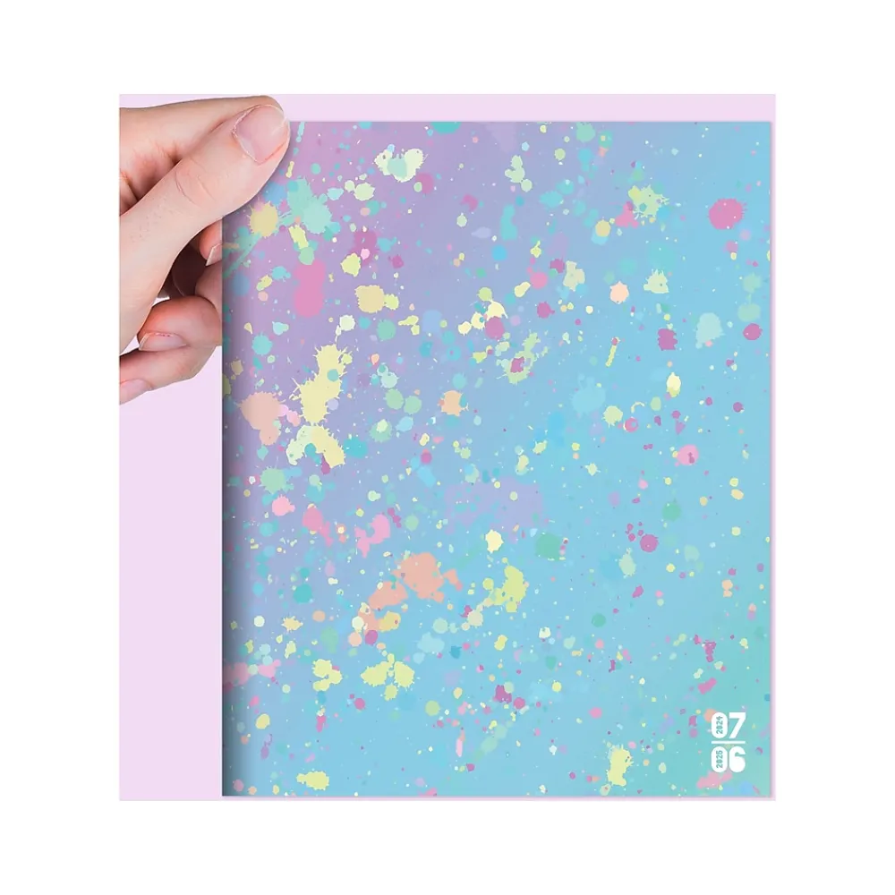 Academic Planners|TF Publishing 2024-2025 Paint Spatter 6.5" x 8" Academic Monthly Planner, Paperboard Cover, Multicolor (AY25-4210)