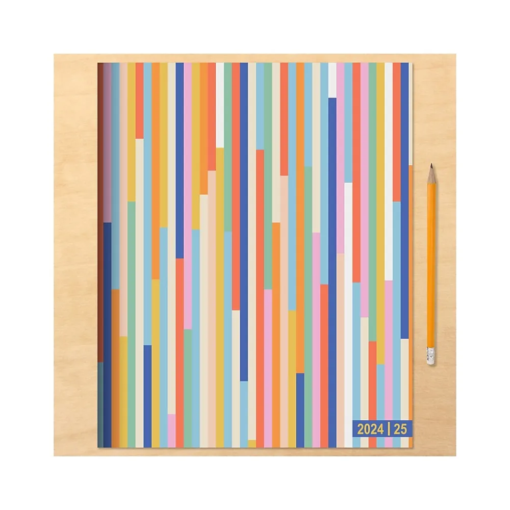 Academic Planners|TF Publishing 2024-2025 So Many Stripes 9" x 11" Academic Monthly Planner, Paperboard Cover, Multicolor (AY25-4514)