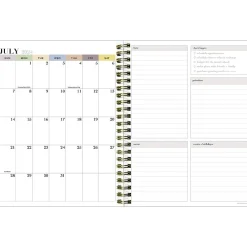 Academic Planners|TF Publishing 2024-2025 White Lotus Series Coastal Flowers 6