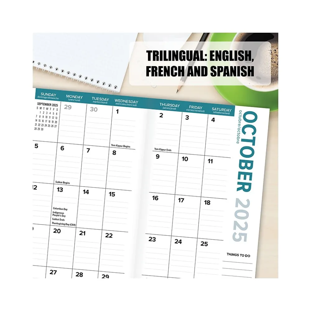 Academic Planners|Willow Creek 2024-2026 Abstract Party 3.5" x 6.5" Academic Monthly Planner, Paper Cover, Multicolor (46258)
