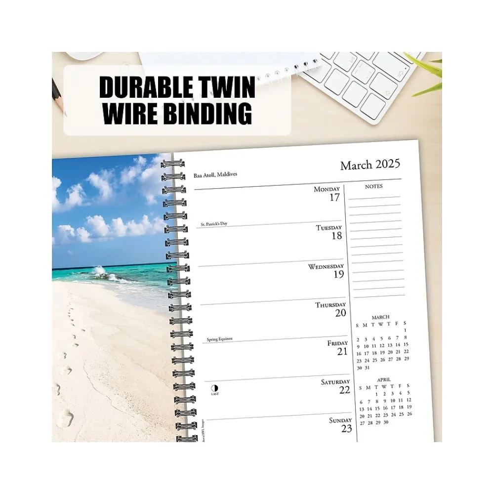 2025 Planners|Willow Creek 2025 Ah, the Beach! 6.5" x 8.5" Weekly Planner, Paper Cover, Multicolor (46050)