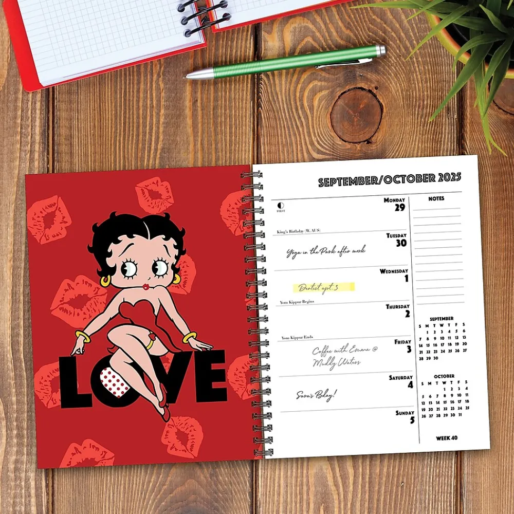 2025 Planners|Willow Creek 2025 Betty Boop 8.5" x 6.5" Yearly Planner (47248)
