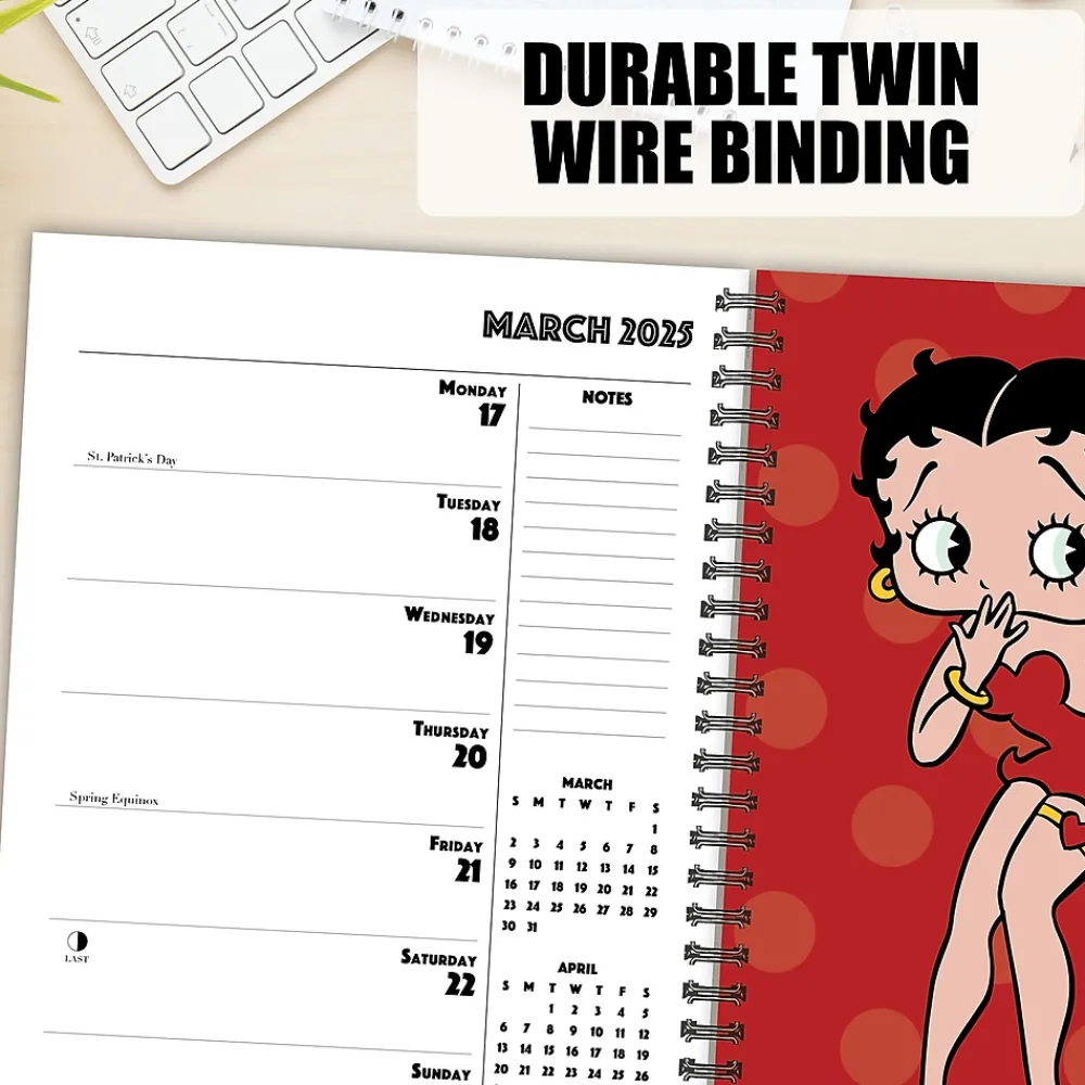2025 Planners|Willow Creek 2025 Betty Boop 8.5" x 6.5" Yearly Planner (47248)