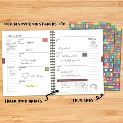 2025 Planners|Willow Creek 2025 Black 8.5" x 11" Weekly & Monthly Planner (48894)