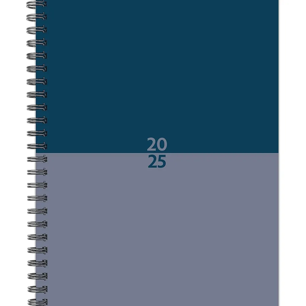 2025 Planners|Willow Creek 2025 Blue Duotone 6.5" x 8.5" Weekly Planner Cover, Blue/Gray (47316)