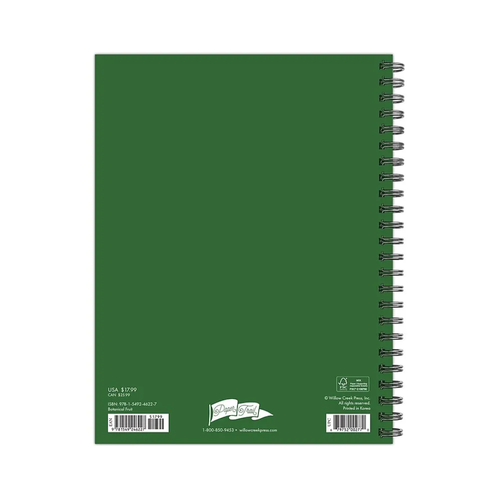 Academic Planners|Willow Creek 2024-2025 Botanical Fruit 6.5" x 8.5" Academic Weekly & Monthly Planner, Paper Cover, Multicolor (46227)
