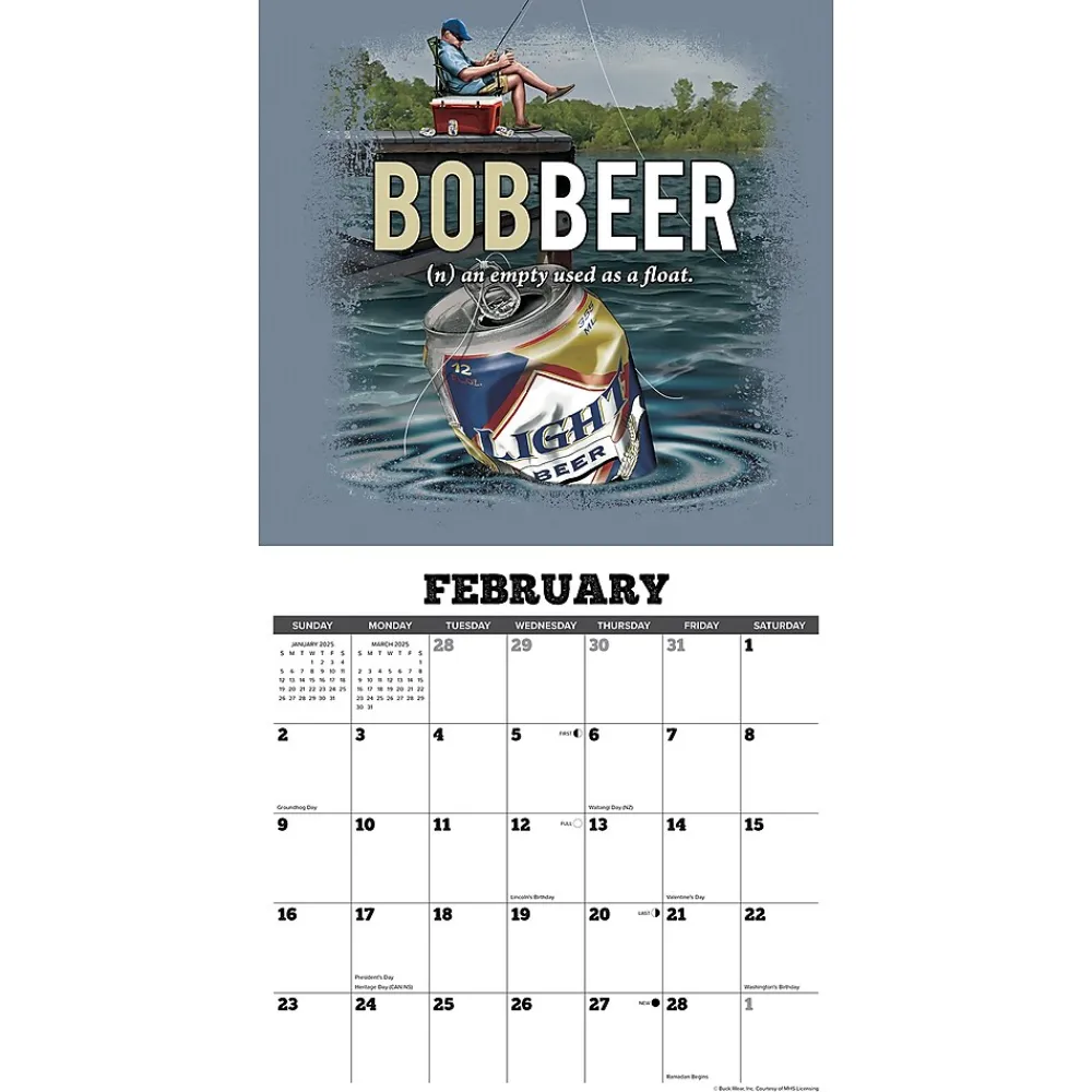 2025 Calendars|Willow Creek 2025 Buck Wear's Hunting & Fishing Tales 12" x 12" Yearly Wall Calendar (41970)