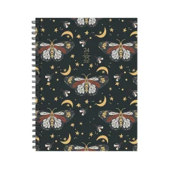 Academic Planners|Willow Creek 2024-2025 Butterfly Moon 6.5" x 8.5" Academic Weekly & Monthly Planner, Paper Cover, Multicolor (47736)