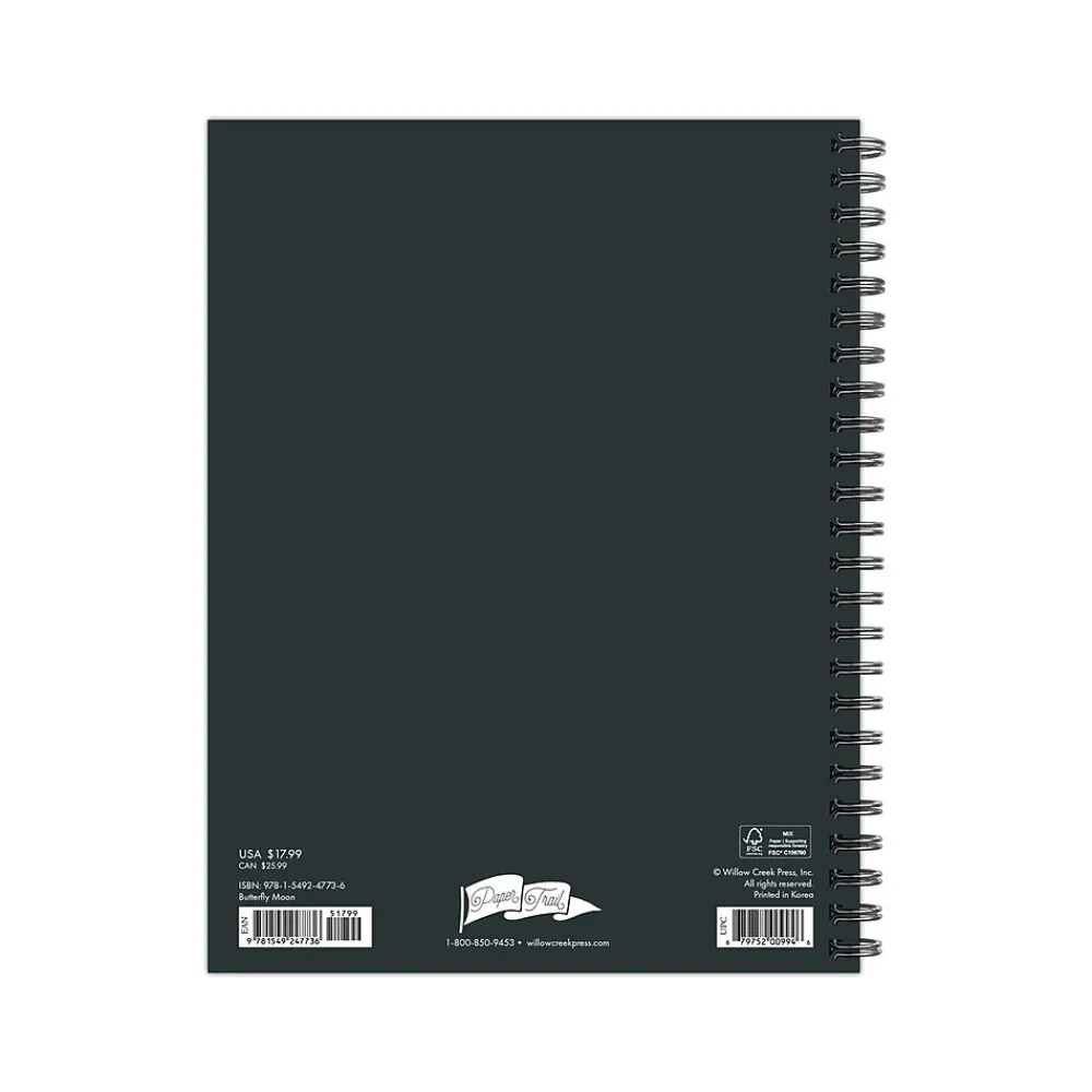 Academic Planners|Willow Creek 2024-2025 Butterfly Moon 6.5" x 8.5" Academic Weekly & Monthly Planner, Paper Cover, Multicolor (47736)