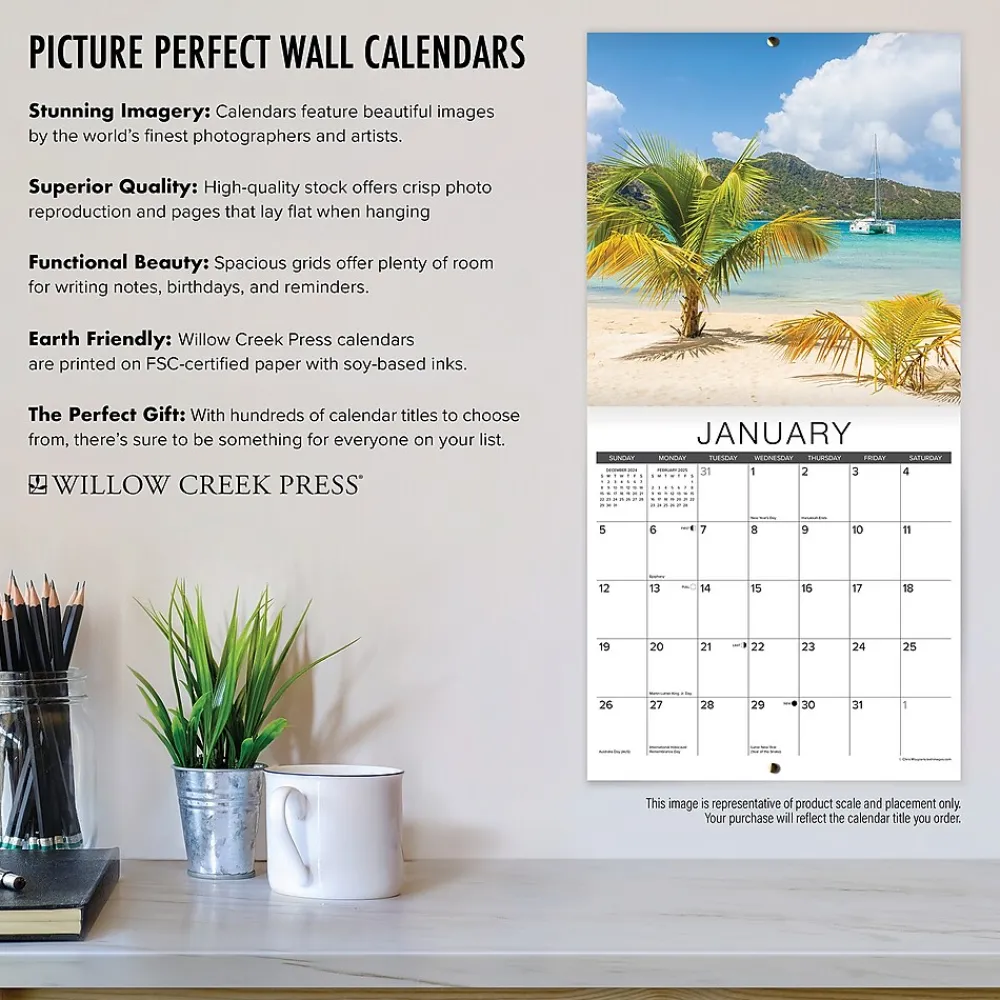 2025 Calendars|Willow Creek 2025 Call of the Wild 12" x 12" Monthly Wall Calendar (42113)