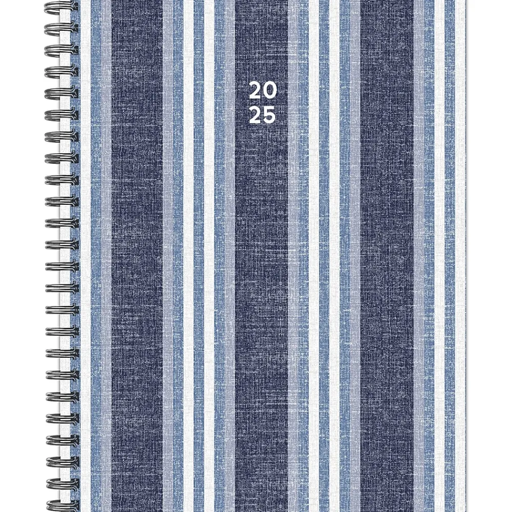 2025 Planners|Willow Creek 2025 Chambray Stripe 6.5" x 8.5" Weekly Planner (48818)