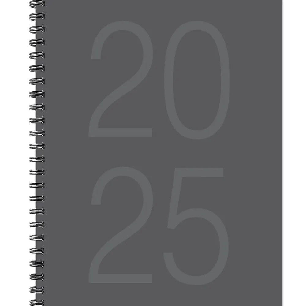2025 Planners|Willow Creek 2025 Charcoal Gray 8.5" x 11" Weekly & Monthly Planner Cover (48900)