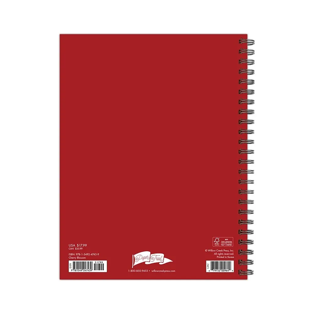 Academic Planners|Willow Creek 2024-2025 Cherry Blossom 6.5" x 8.5" Academic Weekly & Monthly Planner, Paper Cover, Multicolor (47439)