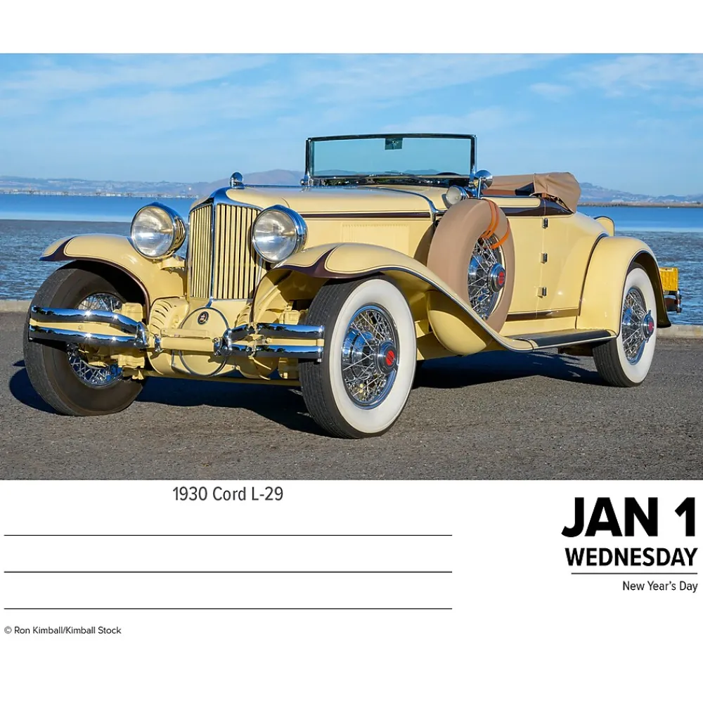 2025 Calendars|Willow Creek 2025 Classic Cars & Trucks 6" x 5.5" Day-to-Day Calendar, Multicolor (40744)