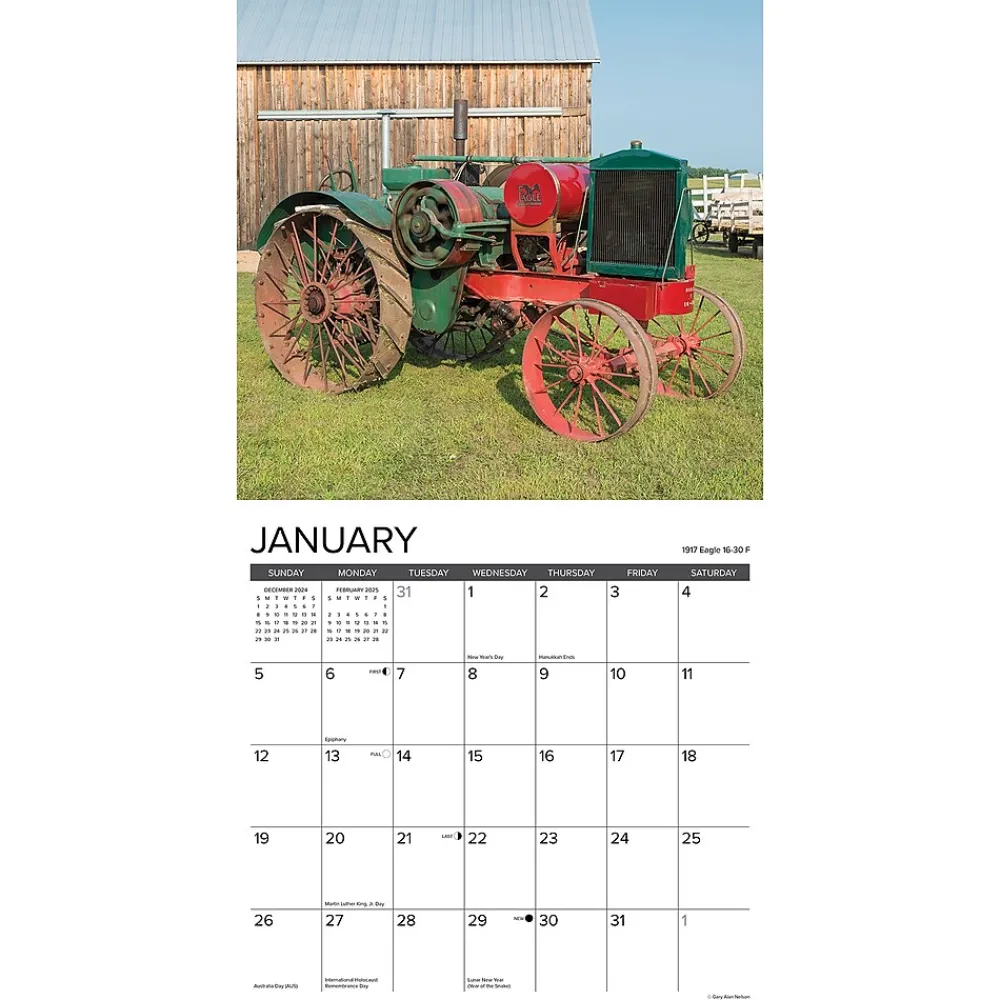 2025 Calendars|Willow Creek 2025 Classic Tractors 12" x 12" Monthly Wall Calendar (42458)