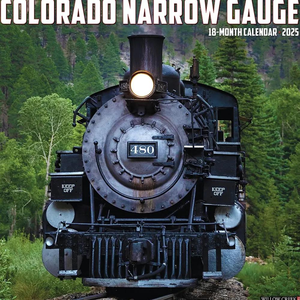 2025 Calendars|Willow Creek 2025 Colorado Narrow Gauge Railroads 12" x 12" Monthly Wall Calendar (42533)