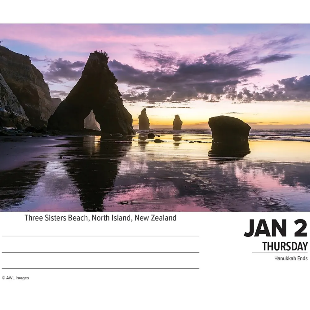 2025 Calendars|Willow Creek 2025 Daily Destinations 2025 6.2" x 5.4" Day-to-Day Calendar (40782)