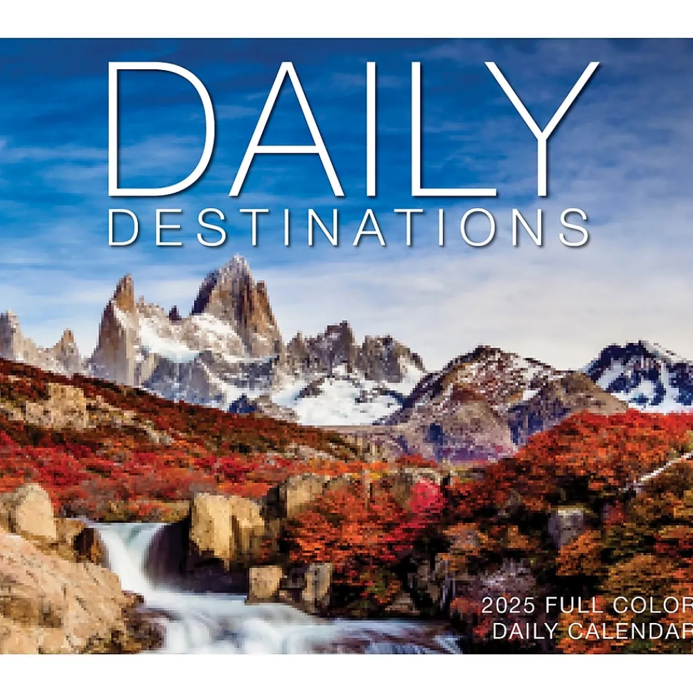 2025 Calendars|Willow Creek 2025 Daily Destinations 2025 6.2" x 5.4" Day-to-Day Calendar (40782)
