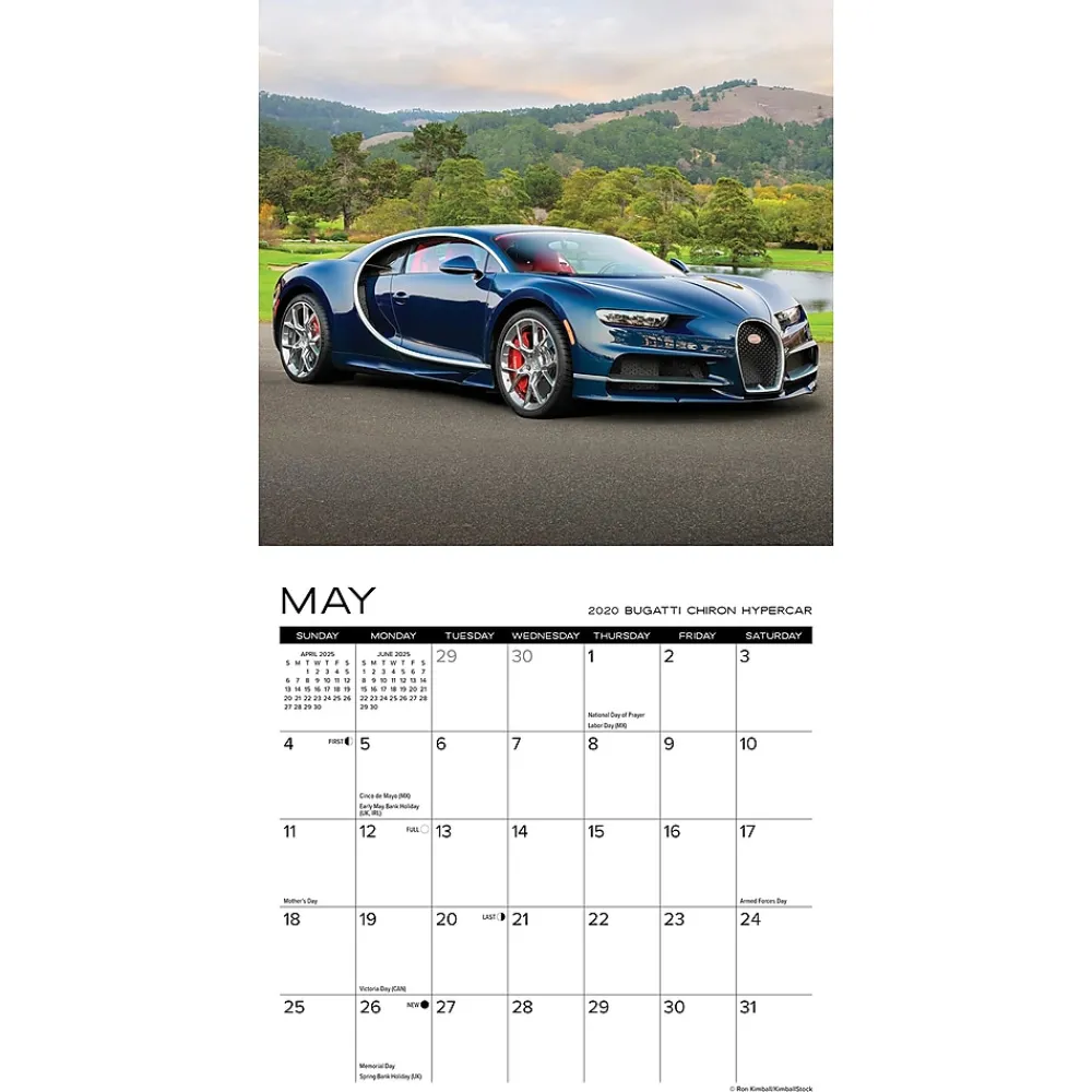 2025 Calendars|Willow Creek 2025 Dream Cars 7" x 7" Yearly Wall Calendar (45831)