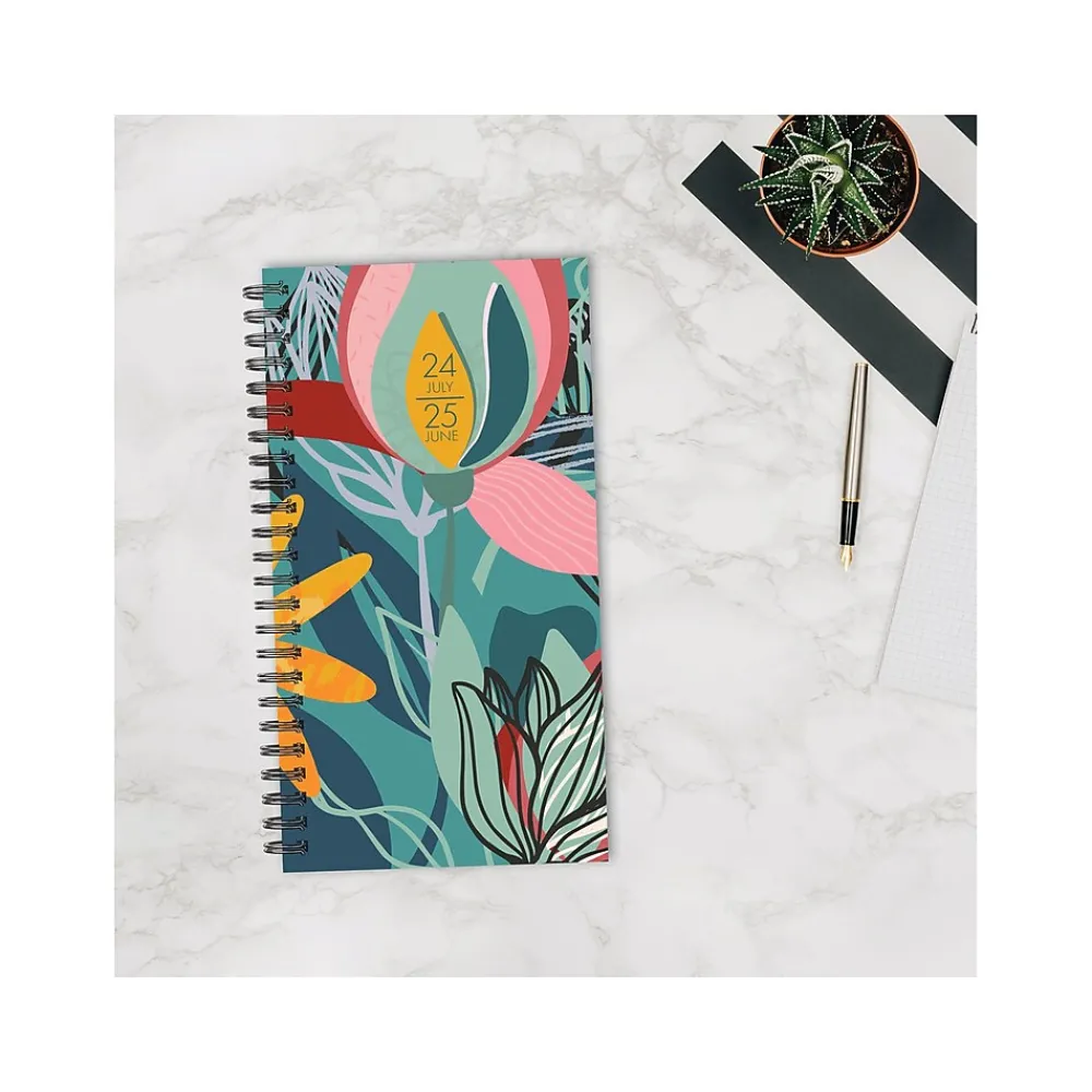 Academic Planners|Willow Creek 2024-2025 Fresh Floral 3.5" x 6.5" Academic Weekly & Monthly Planner, Paper Cover, Multicolor (47699)