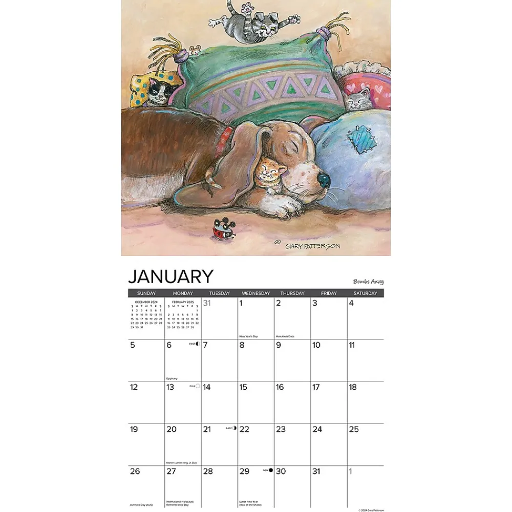 2025 Calendars|Willow Creek 2025 Gary Patterson's Paws n Claws 12" x 12" Monthly Wall Calendar (44391)