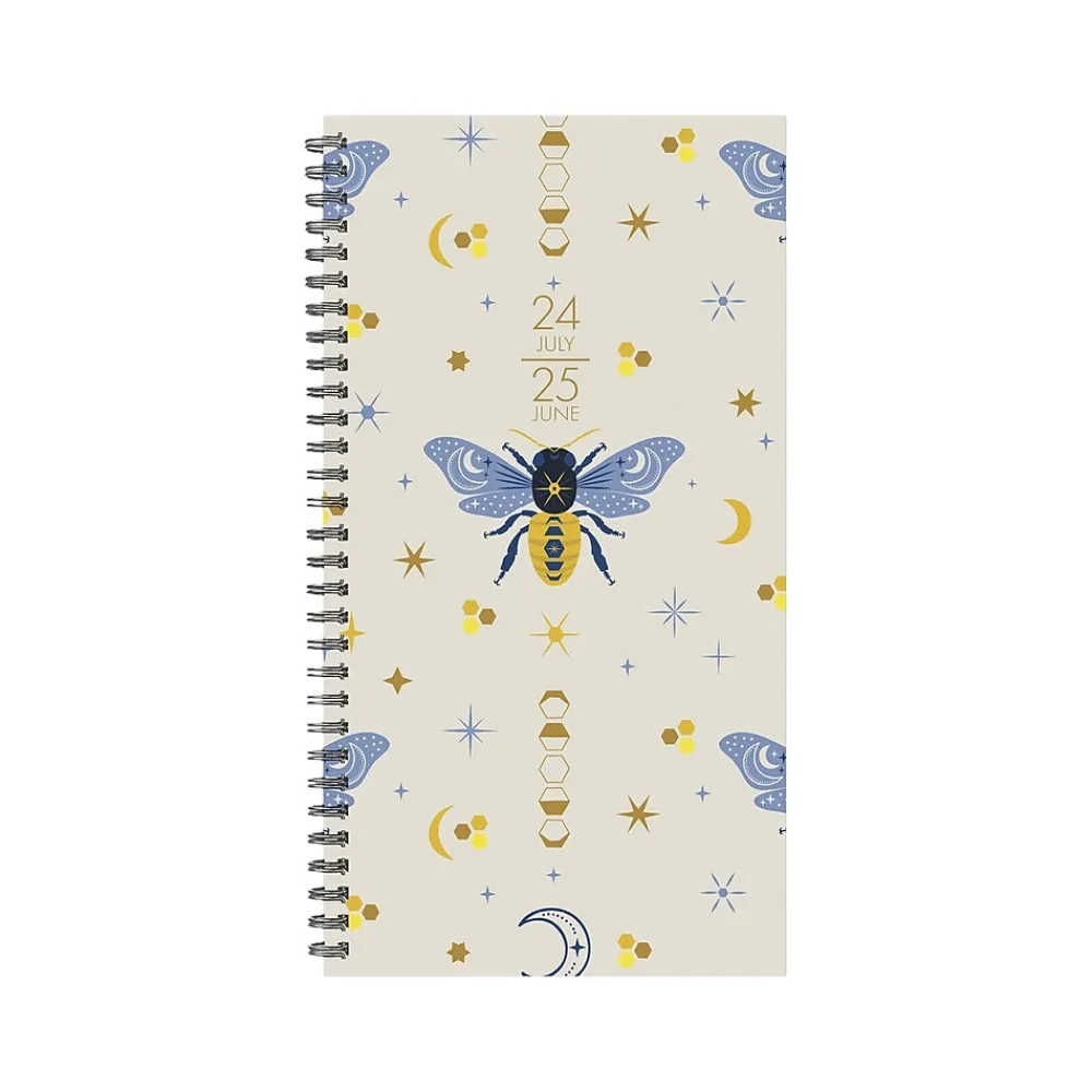 Academic Planners|Willow Creek 2024-2025 Honeybee 3.5" x 6.5" Academic Weekly & Monthly Planner, Paper Cover, Multicolor (47705)