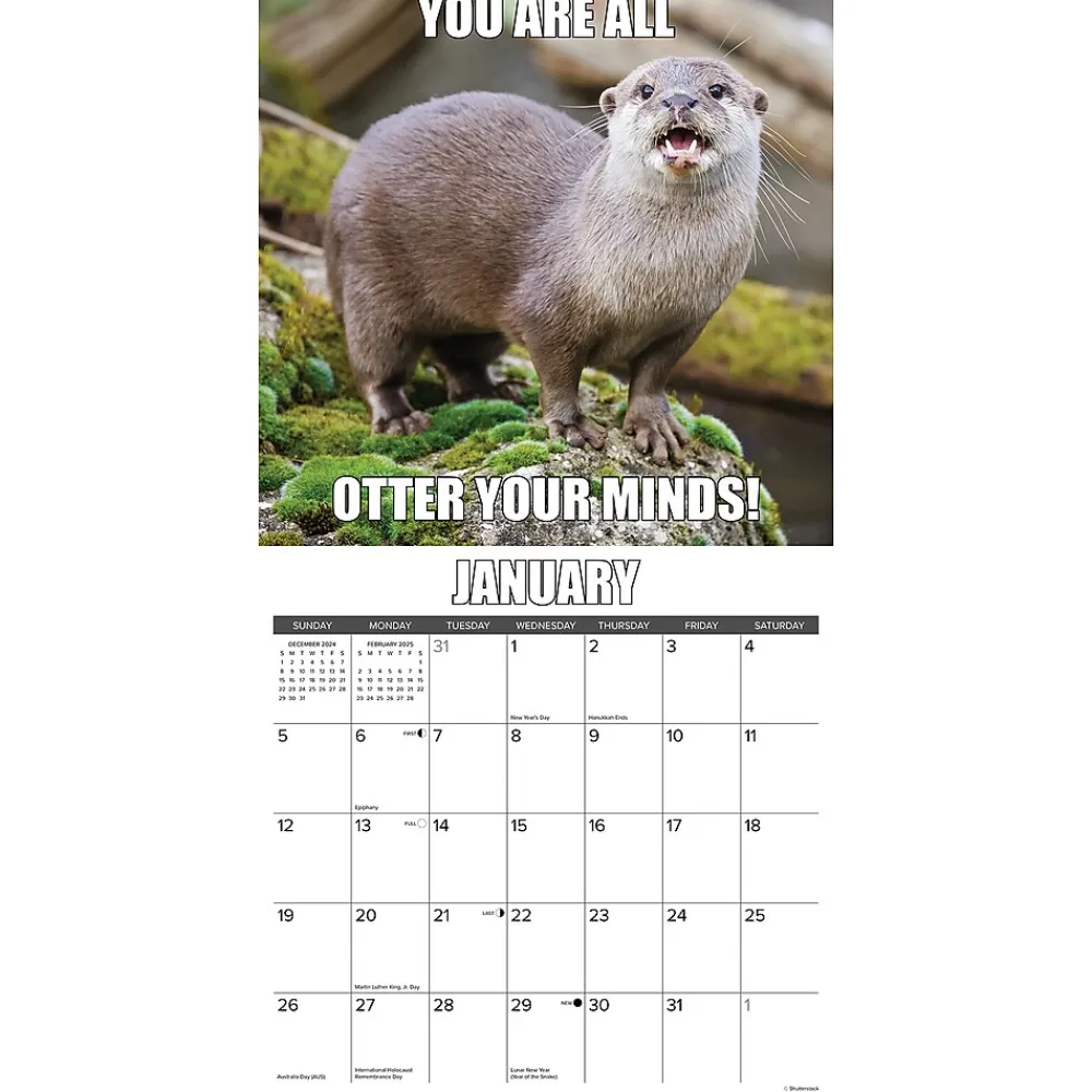 2025 Calendars|Willow Creek 2025 In Otter News 12" x 12" Monthly Wall Calendar (43479)
