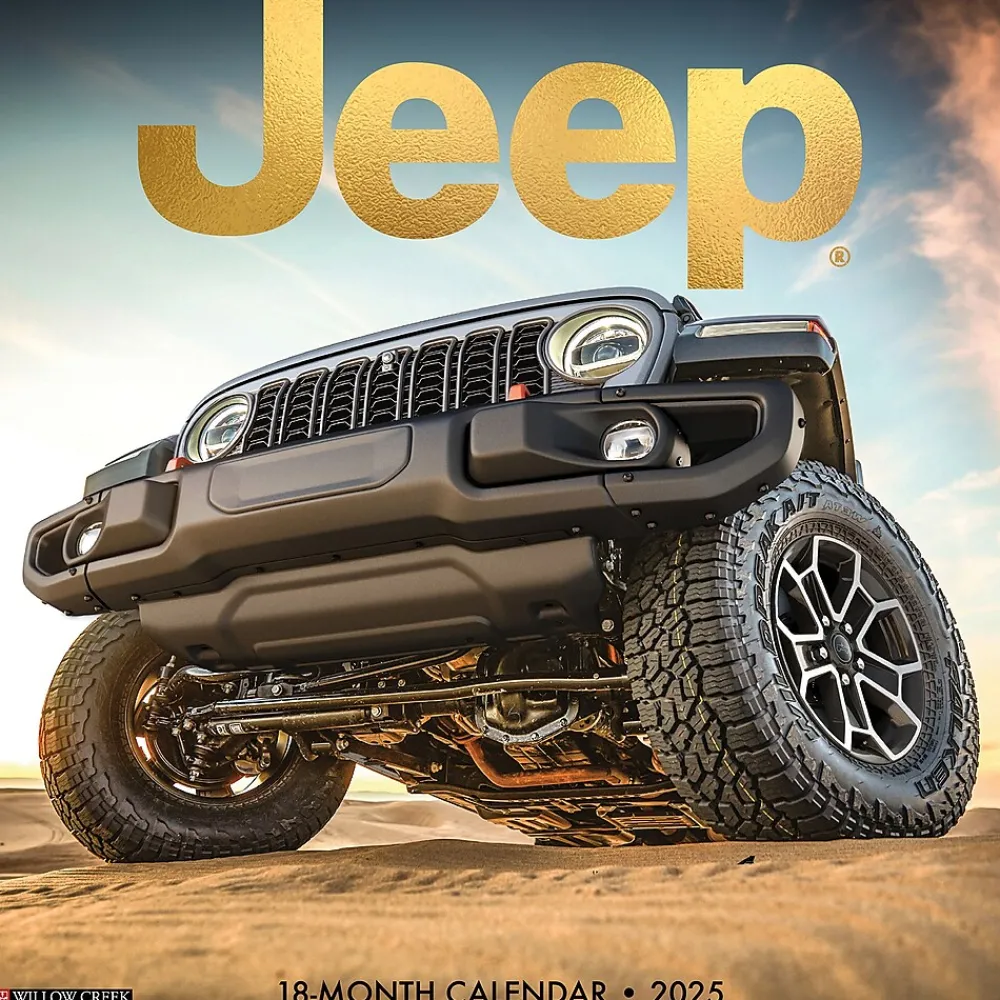 2025 Calendars|Willow Creek 2025 Jeep 12" x 12" Monthly Wall Calendar (46456)
