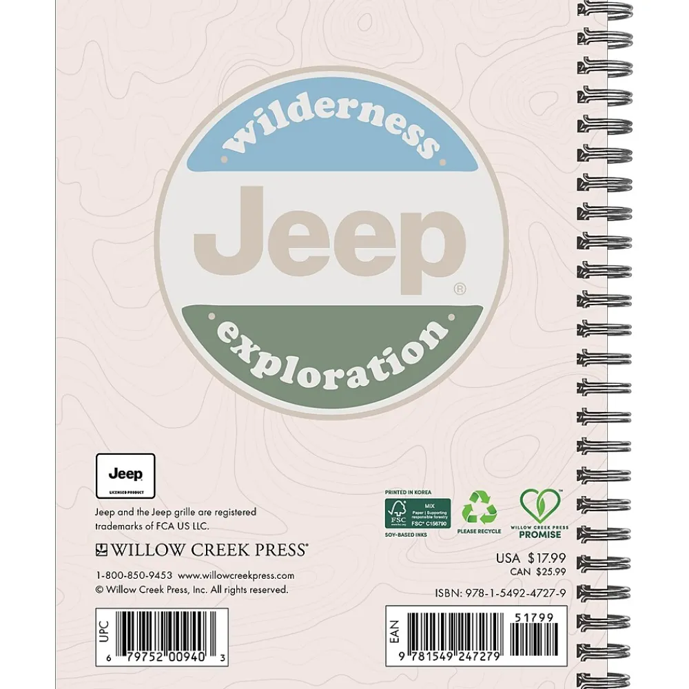 2025 Planners|Willow Creek 2025 Jeep 6.5" x 8.5" Weekly Planner (47279)