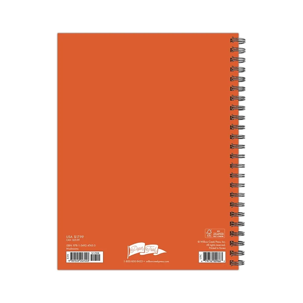 Academic Planners|Willow Creek 2024-2025 Mushrooms 6.5" x 8.5" Academic Weekly & Monthly Planner, Paper Cover, Multicolor (47453)