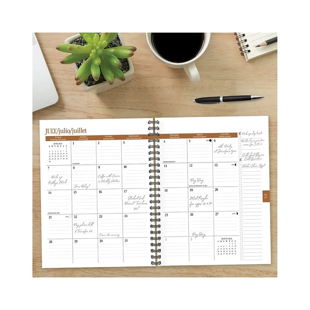 Academic Planners|Willow Creek 2024-2025 Mystic Butterfly 6.5" x 8.5" Academic Weekly & Monthly Planner, Paper Cover, Multicolor (47460)