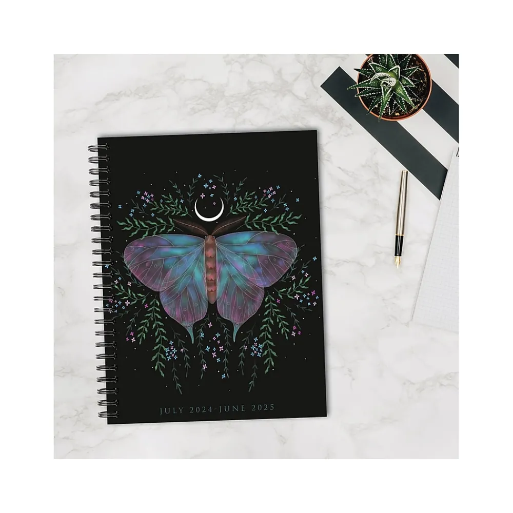 Academic Planners|Willow Creek 2024-2025 Mystic Butterfly 6.5" x 8.5" Academic Weekly & Monthly Planner, Paper Cover, Multicolor (47460)