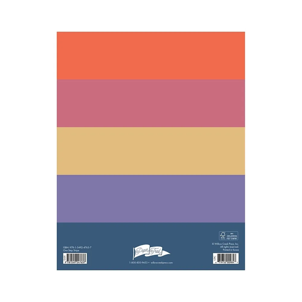 Academic Planners|Willow Creek 2024-2026 One-Step Stripe 7.5" x 9.5" Academic Monthly Planner, Paper Cover, Multicolor (47637)