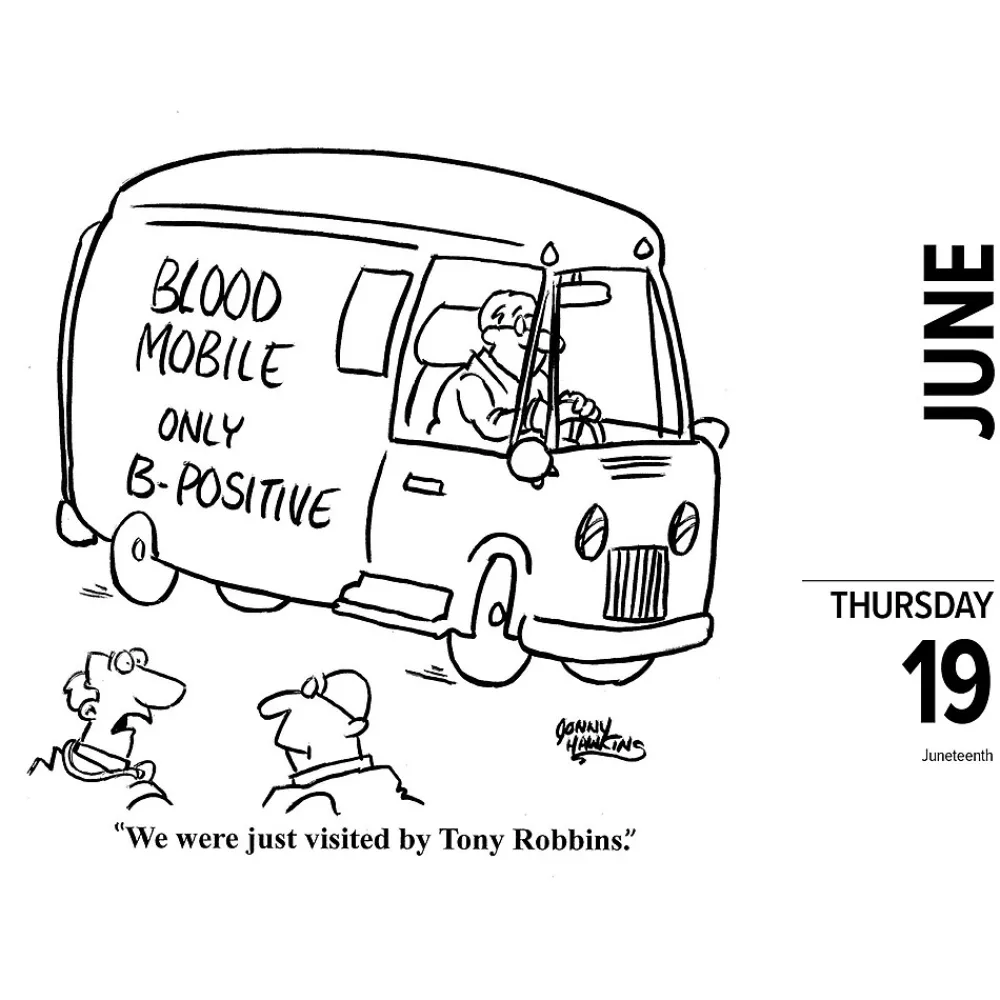 2025 Calendars|Willow Creek 2025 Punny Cartoon-A-Day 5.4" x 6.2" Day-to-Day Calendar (46265)