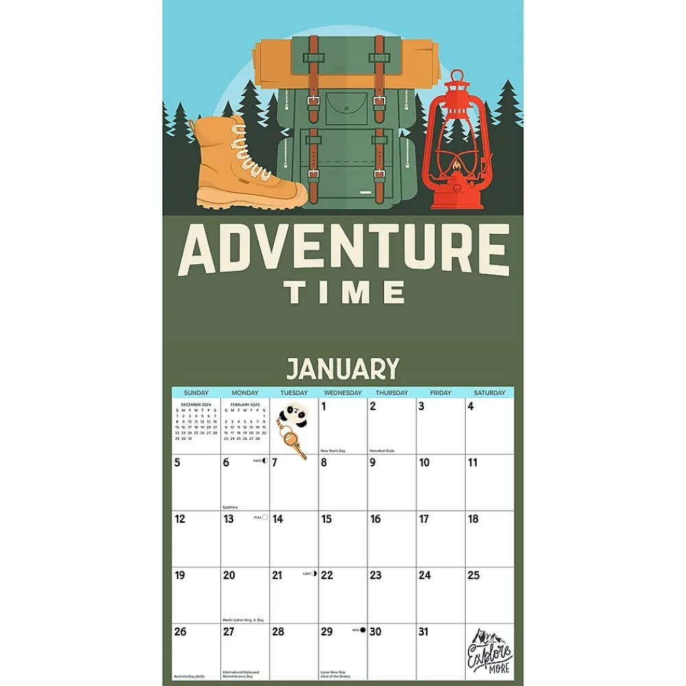 2025 Calendars|Willow Creek 2025 RV There Yet? Camping Art 12" x 12" Monthly Wall Calendar (44711)