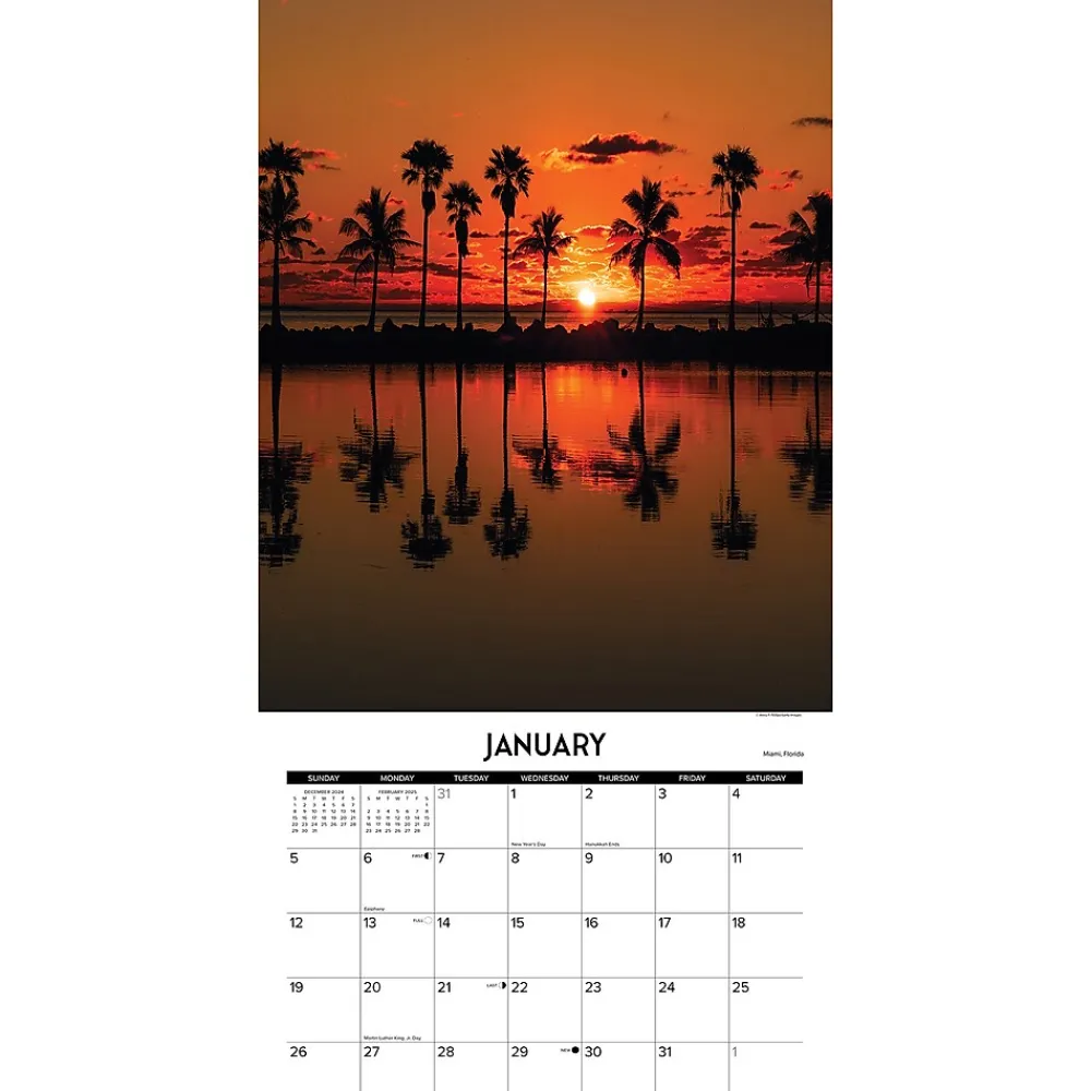 2025 Calendars|Willow Creek 2025 Scenic America 12" x 12" Monthly Wall Calendar (48221)