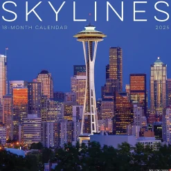 2025 Calendars|Willow Creek 2025 Skylines 12" x 12" Monthly Wall Calendar (44926)