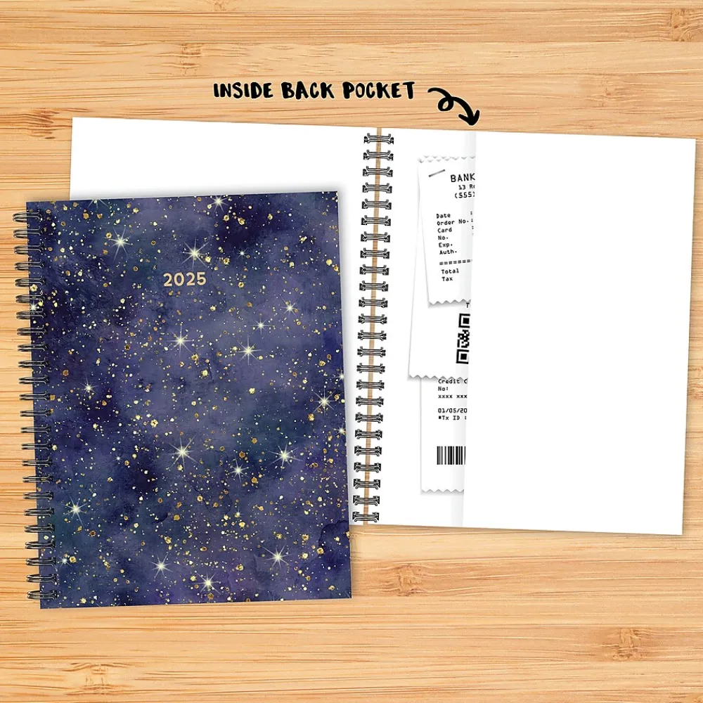 2025 Planners|Willow Creek 2025 Starry Night 6.5" x 8.5" Weekly Planner Cover, Multicolored (48580)