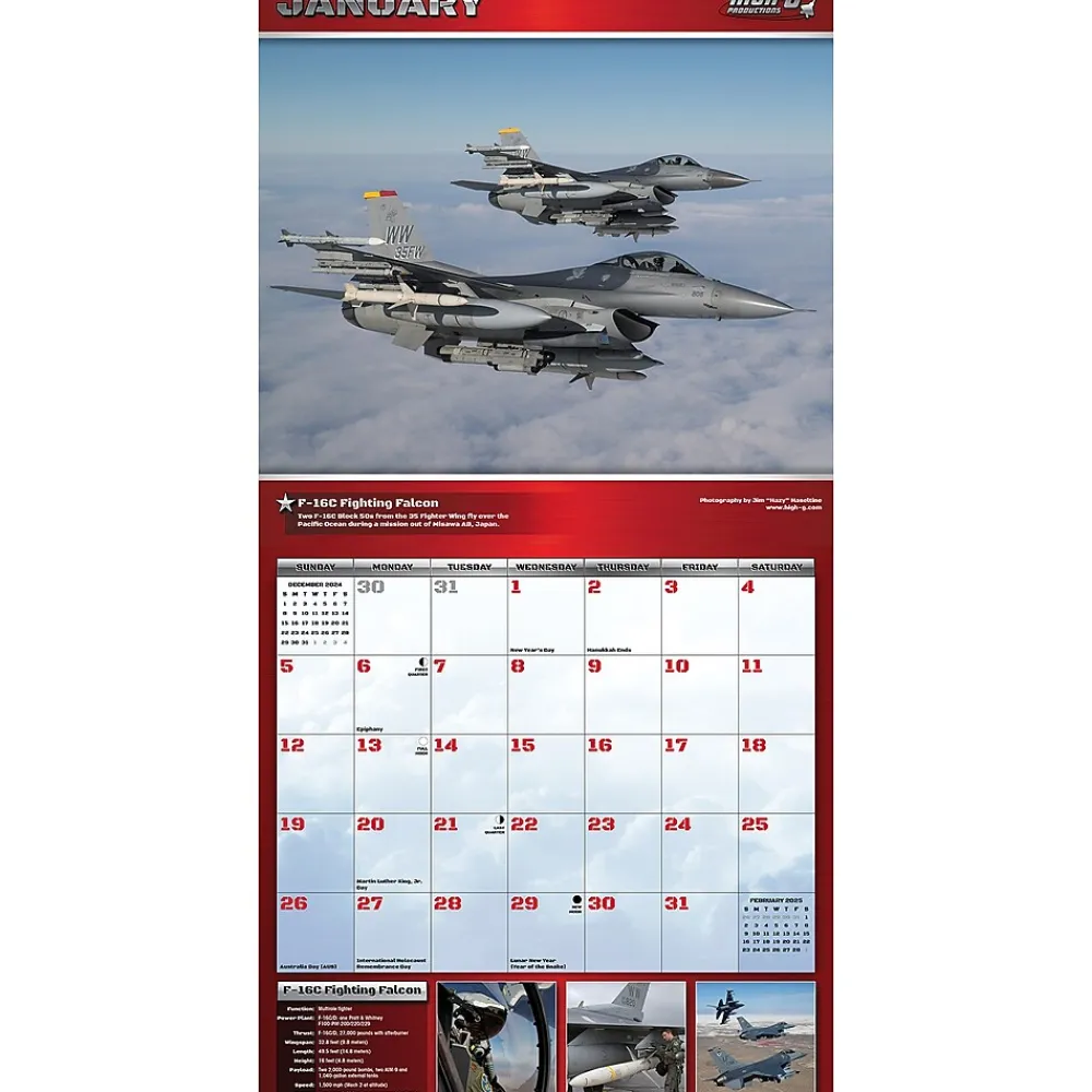 2025 Calendars|Willow Creek 2025 The Sky is the Limit 12" x 12" Monthly Wall Calendar (45107)