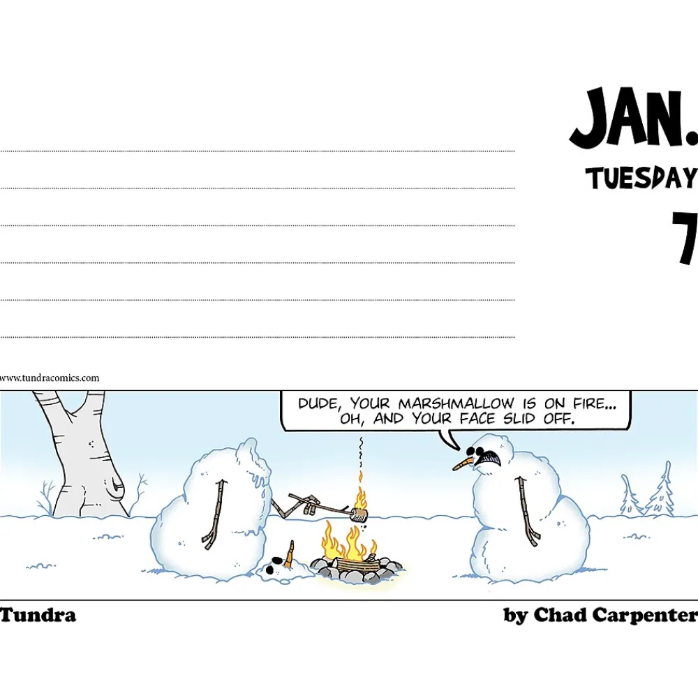 2025 Calendars|Willow Creek 2025 Tundra Daily Comics 6" x 5.5" Day-to-Day Calendar (41079)