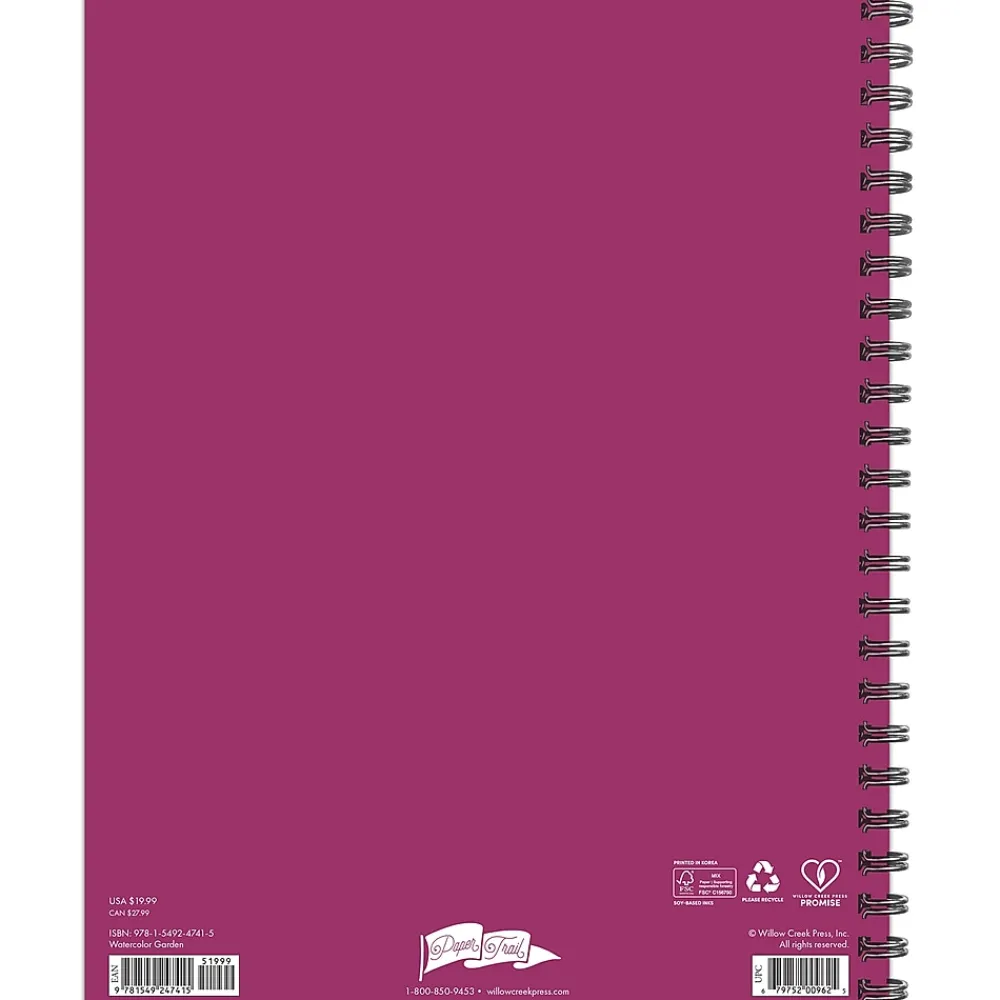 2025 Planners|Willow Creek 2025 Watercolor Garden 8.5" x 11" Weekly Planner Cover (47415)