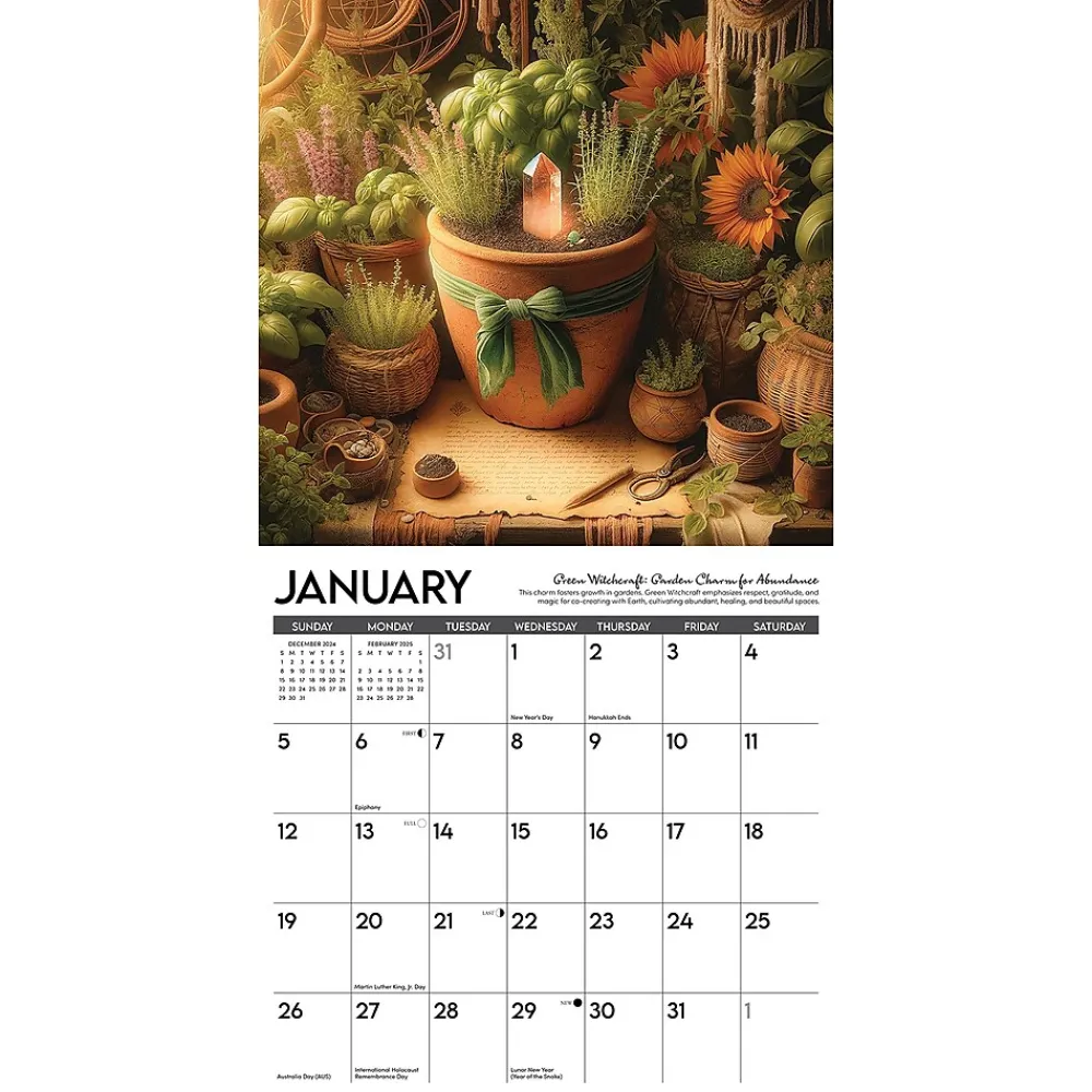2025 Calendars|Willow Creek 2025 Witchcraft-There's Magic in All of Us 12" x 12" Yearly Wall Calendar (46661)