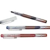 Pens|AbilityOne Skilcraft Needle Point Free Ink Rollerball Pens, Fine Point, Blue Ink / Blue Barrel, 12/Pk